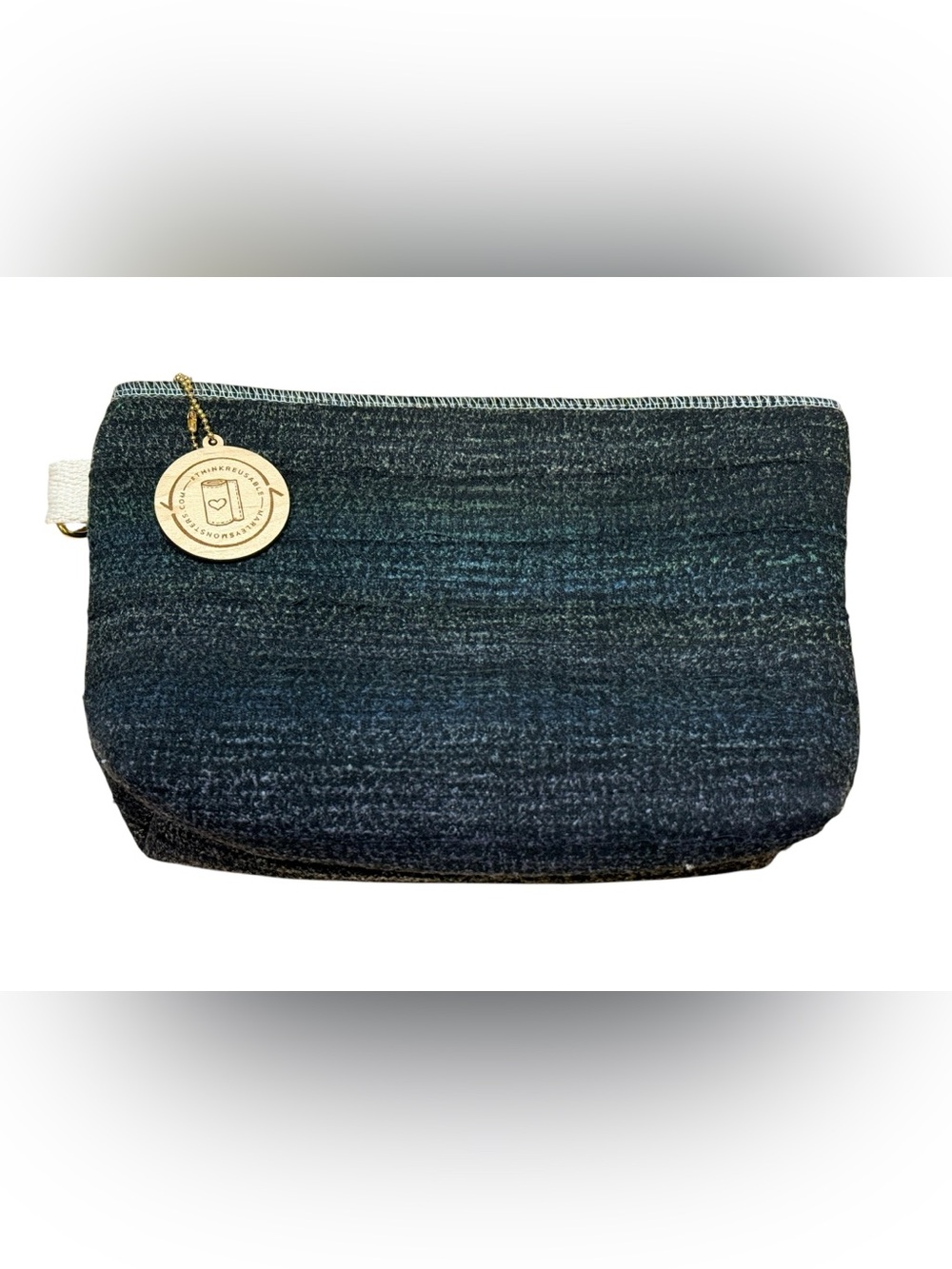 NWOT - Marley’s Monsters Reusable Zipper Clutch Pouch Black Speckled